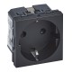 079351L LEGRAND 2P+T SCH TOR NEGR MAT 90 SOCKET