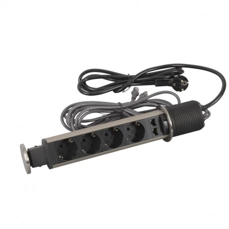 654977 LEGRAND TORRE 60 4 PC 2P+T SCH 2RJ45