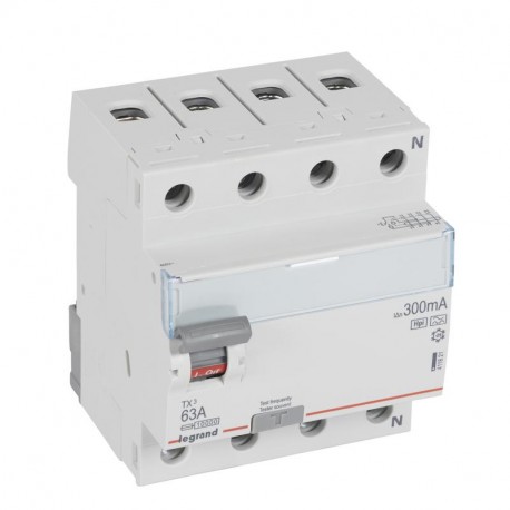 411821 LEGRAND TX3 ID 4P D 63A 300MA A-HPI
