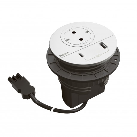 655044F LEGRAND IN-DISQ80 SCH+USB A+C BL WIELAND 0,5M