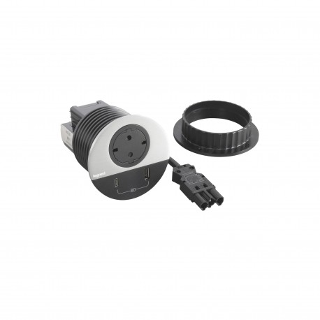 655046F LEGRAND IN-DISQ80 SCH+USB A+C METALL WIELAND 0.5M