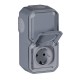 069744L LEGRAND PL-MBL 2X2P+T AUT VER GRIS