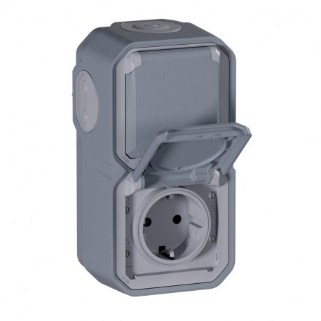 069744L LEGRAND PL-MBL 2X2P+T TOR VER GREY