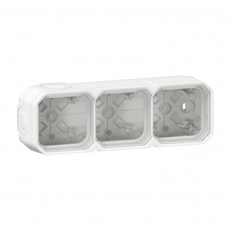 069688L LEGRAND PL-COMP SUP BOX 3 ELE H/V BL