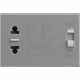 RA4177 BTCINO CL-BASE AFEI 2P 115 3M ALAUN