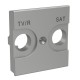 RA4212 BTCINO CL-FRONT TV/R-SAT 2M ALUM