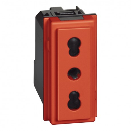 KR4180 BTCINO LN-BASE IT 2P+T 16A 1M ROUGE