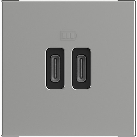 RA4286C2 BTCINO CL-BASE USB C + C 3A / 5V 2M ALUM