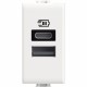 AM4191AC BTCINO MX-BASE USB A + C 3A / 5V 1M BLAN