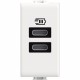 AM4191CC BTCINO MX-BASE USB C+C 3A/5V 1M BLAN