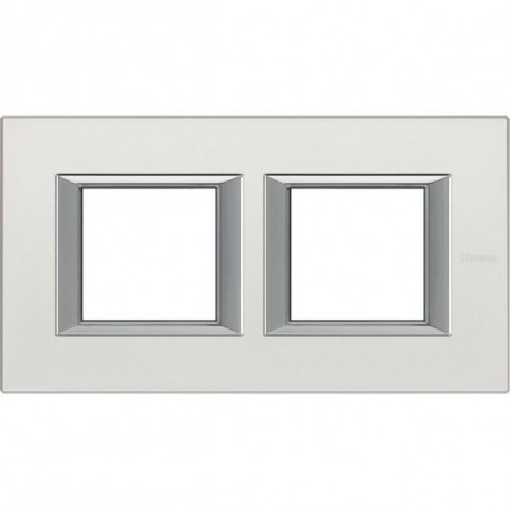 HA4802M2HSAN BTCINO AX-PLACA 2X2M HOR PRATA