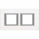 HA4802M2HVBB BTCINO AX-PLATE 2X2M HOR CRYSTAL WHITE