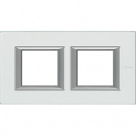 HA4802M2HVKA BTCINO AX-PLAQUE DE 2X2 HOR KRISTALL