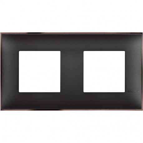 R4802M2BH BTCINO PLAQUE CL 2X2M NICKEL NOIR