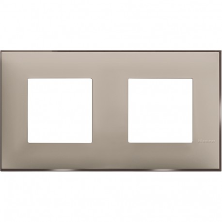R4802M2CS BTCINO CL-PLATE 2X2M CRÈME SATINÉE.