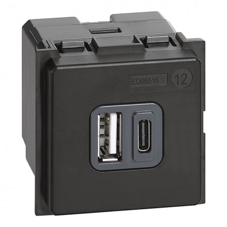 K4287C2 BTCINO BASE LN USBA+C 3.0A/5V 2M