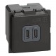 K4286C2 BTCINO LN-БАЗА USBC + C 3,0 А / 5 В 2 М
