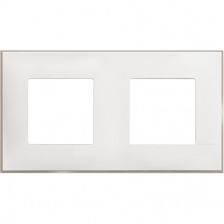 R4802M2WS BTCINO CL-PLACA 2X2M BLANCO SATIN.