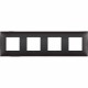 R4802M4BH BTCINO CL-PLATE 2X4M NICKEL BLACK