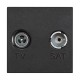 RG4217M2P14 BTCINO CL-BASE TV/R-SAT INTER 2M ESCURO