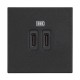 RG4286C2 BTCINO CL-BASE USB C + C 3A / 5V 2M ТЕМНЫЙ