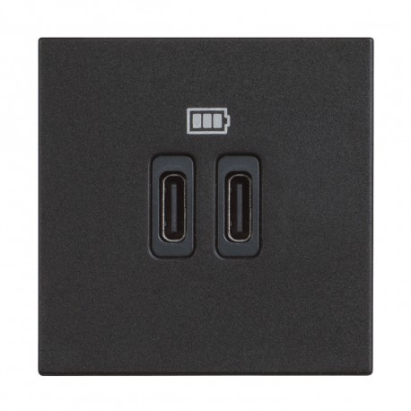 RG4286C2 BTCINO CL-BASE USB C+C 3A/5V 2M ESCURO