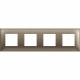 R4802M4TM BTCINO CL-PLATE 2X4M TITANIUM MET.