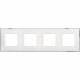 R4802M4WR BTCINO CL-PLACA 2X4M BLANCO CROMO
