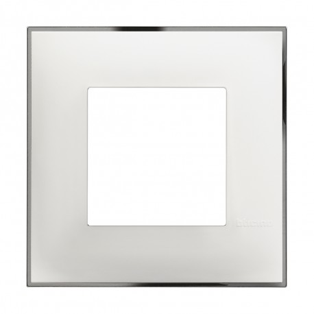 R4802WR BTCINO CL-PLATE 2M WHITE CHROME