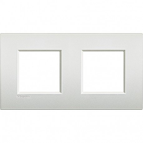 LNE4802M2PR BTCINO LL-PLAQUE AIR 2X2 BLANC PERLE