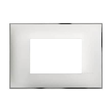 R4803WR BTCINO PLACA CL 3M CROMO BRANCO