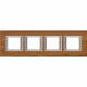 HA4802M4HLTK BTCINO AX-PLACA 2X4M HOR MADEIRA TEKA