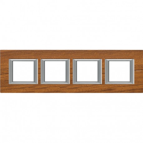 HA4802M4HLTK BTCINO AX-PLATE 2X4M HOR WOOD TEKA
