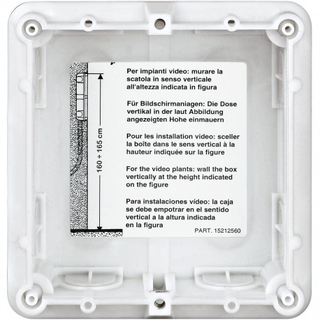 350010 BTCINO BT/2H/SNEW-BOX EMP. 1M