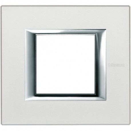 HA4802SAN BTCINO AX-PLATE 2M SILVER