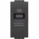 L4191AC BTCINO LL-BASE USB A+C 3A/5V 1M ANTR