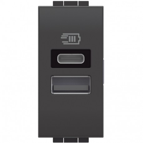 L4191AC BTCINO LL-BASE USB A+C 3A/5V 1M ANTR