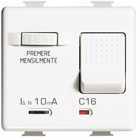 AM5256S BTCINO MX-M+DIF 1P+N 16A 10MA 2M BRANCO.