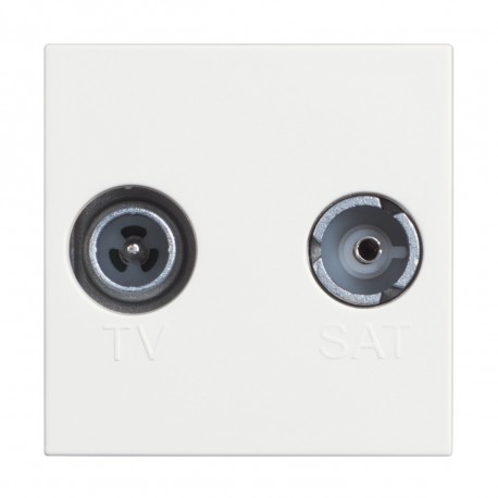 RW4217M2D BTCINO CL-BASE TV/R-SAT UNICA 2M BLAN