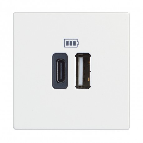 RW4287C2 BTCINO CL-BASE USB A+C 3A/5V 2M BLAN