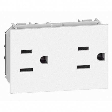 KW4188 BTCINO LN-BASE AME 2X2P+T 15A 3M BLAN