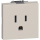 KM4129 BTCINO LN-BASIS AME 2P+T 15A 2M SAND