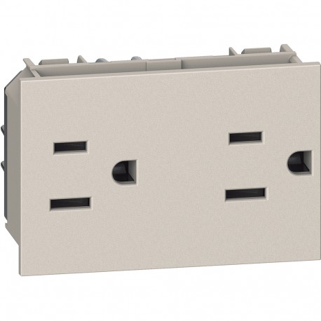 KM4188 BTCINO LN-BASE AME 2X2P+T 15A 3M SABBIA