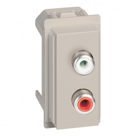 KM4269R BTCINO LN-BASE AUDIO RCAx2 1M SAND