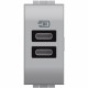 NT4191CC BTCINO LL-BASE USB C+C 3A/5V 1M TECNOLOGIA