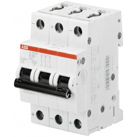 2CDS273061R0044 ABB S203M-C4UC Miniature Circuit Breaker 3P C 4 A