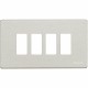 504/4/AL BTCINO MG-PLACA 4M ALUMINIO