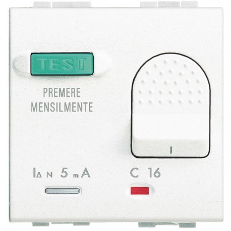 N4305/16 BTCINO LL-M+DIF 1P+N 16A 10MA 2M WEIß