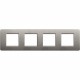 AM4802/4TA BTCINO MX-PLATE 2X4M TITANIUM