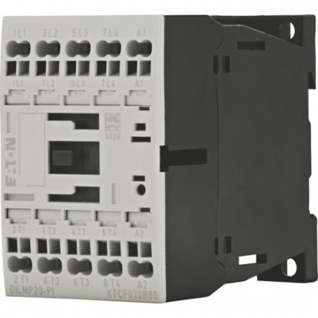 DILMP20(24VDC)-PI 199263 EATON ELECTRIC 4-pole contactor, 20A/AC-1, action. DC. Push-in
